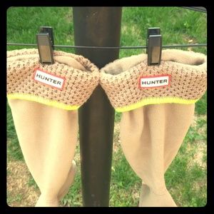 Hunter brand rainboot socks Women's size L